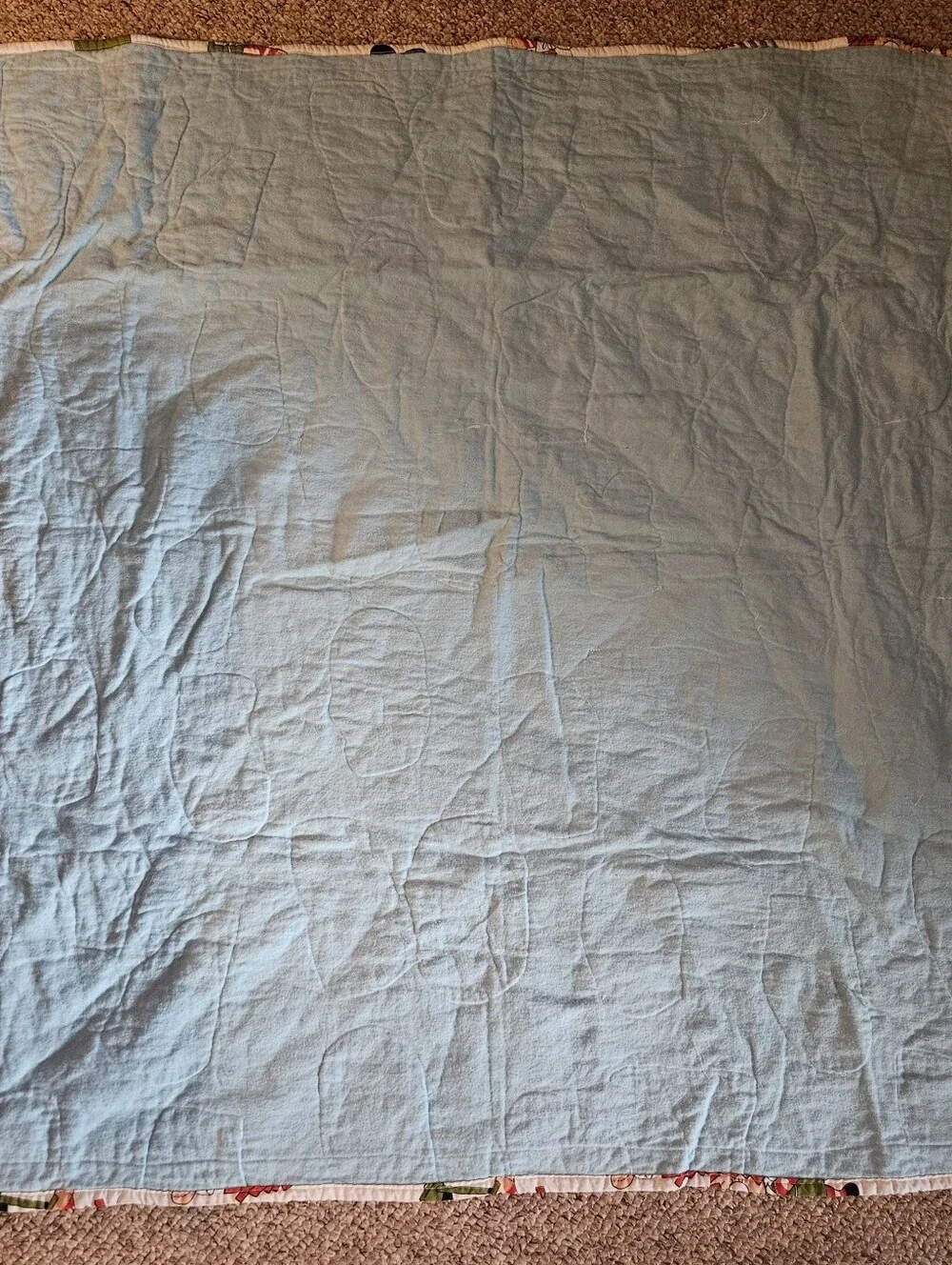 Vintage Handmade Raggedy Ann and Andy Quilt